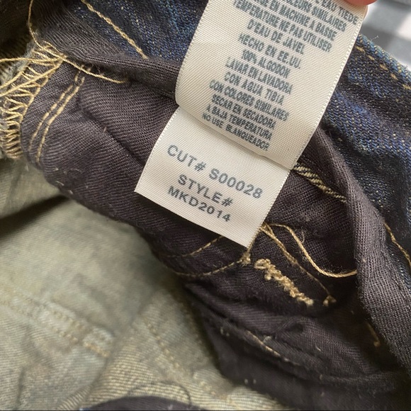 Mens Rick Owens 2014 Slab distressed straight leg jeans style# mkd2014 - Picture 11 of 12